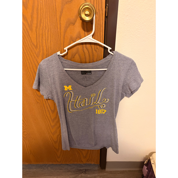 Unkown Tops - Unkown Michigan Shirt Size Large in Brown